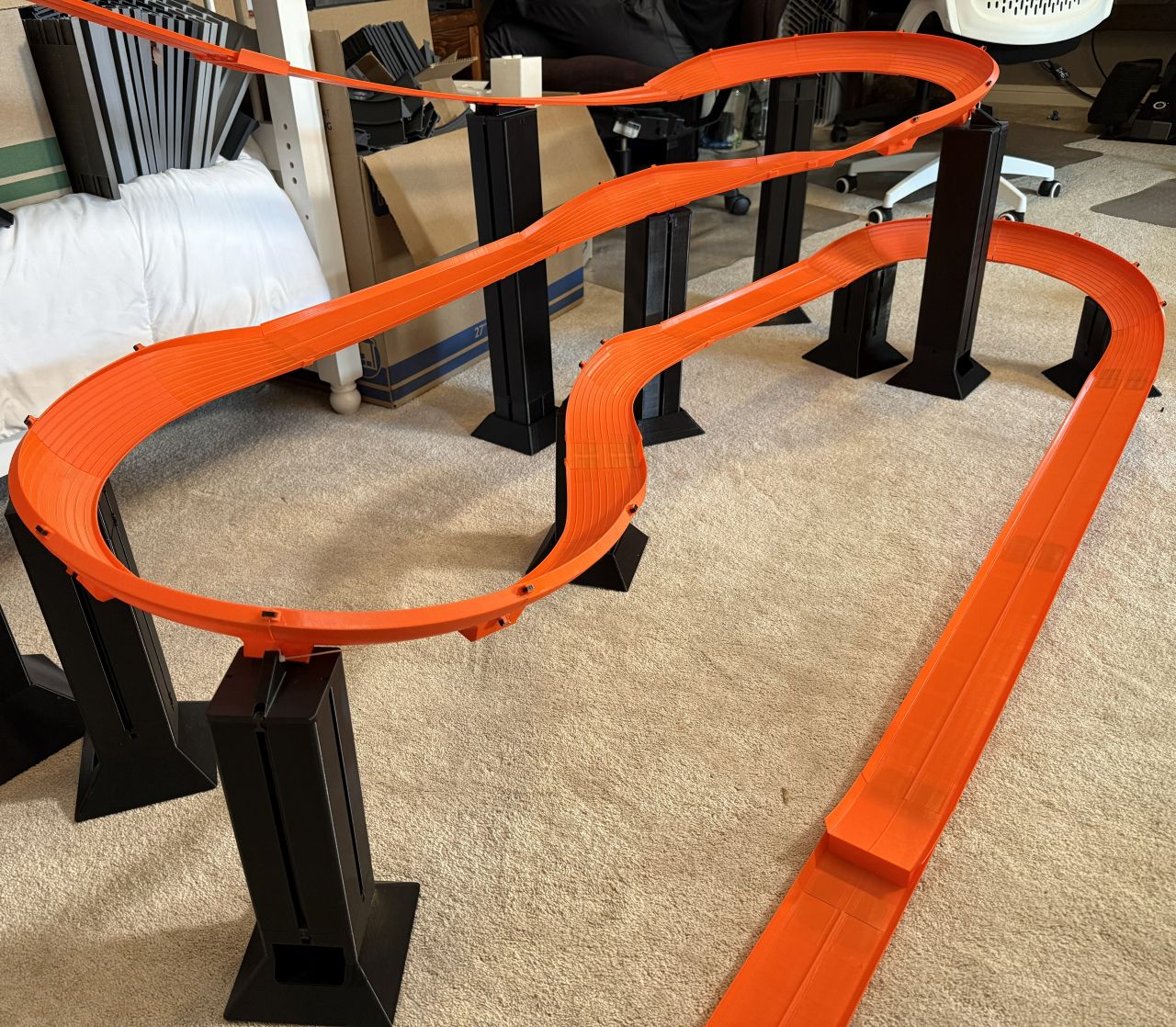 Custom Track Double Switchback Track with Jump