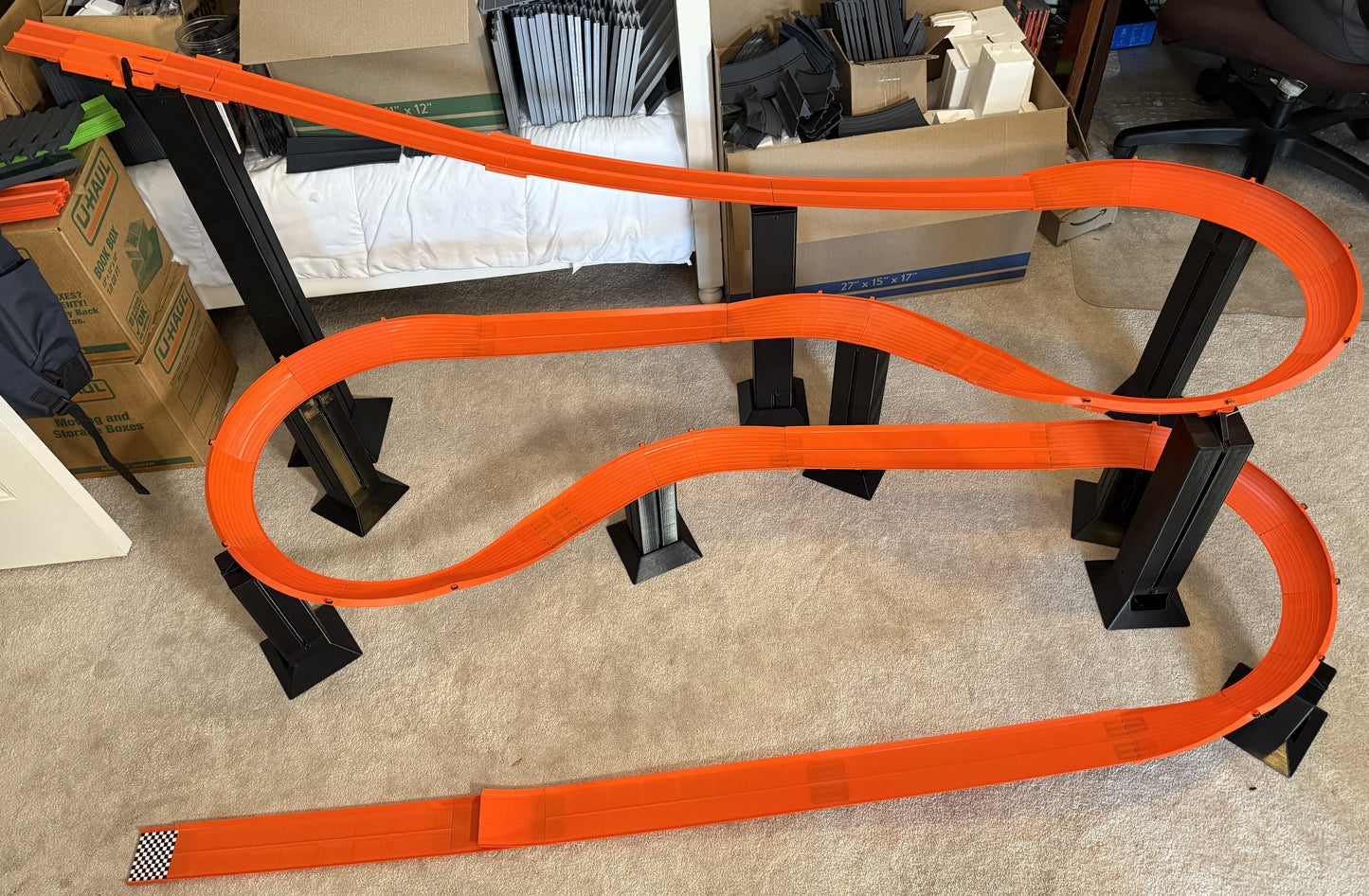 Custom Track Double Switchback Track with Jump