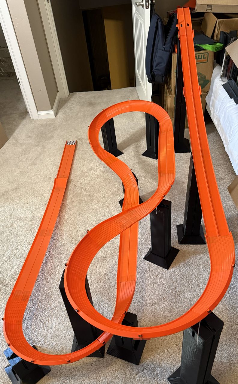 Custom Track Double Switchback Track with Jump